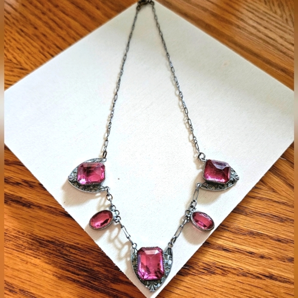 Vintage Art Deco Necklace - Picture 5 of 7